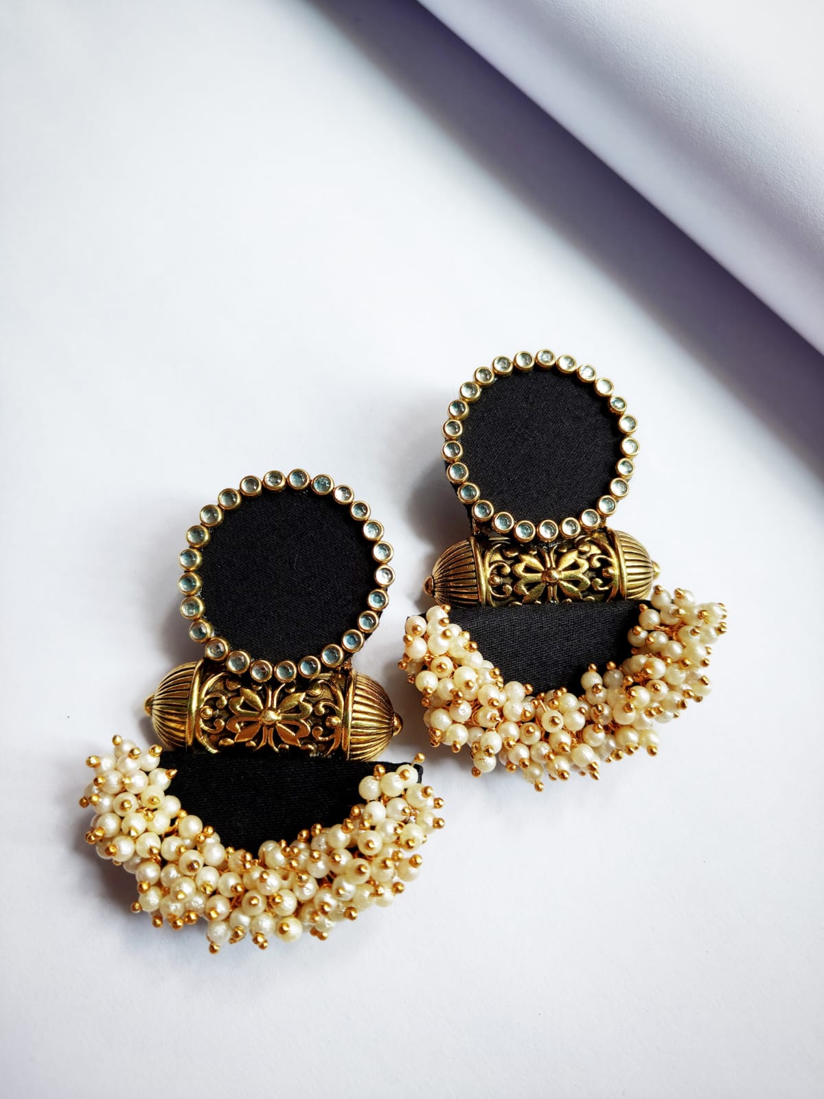 Shivanya Black Earrings