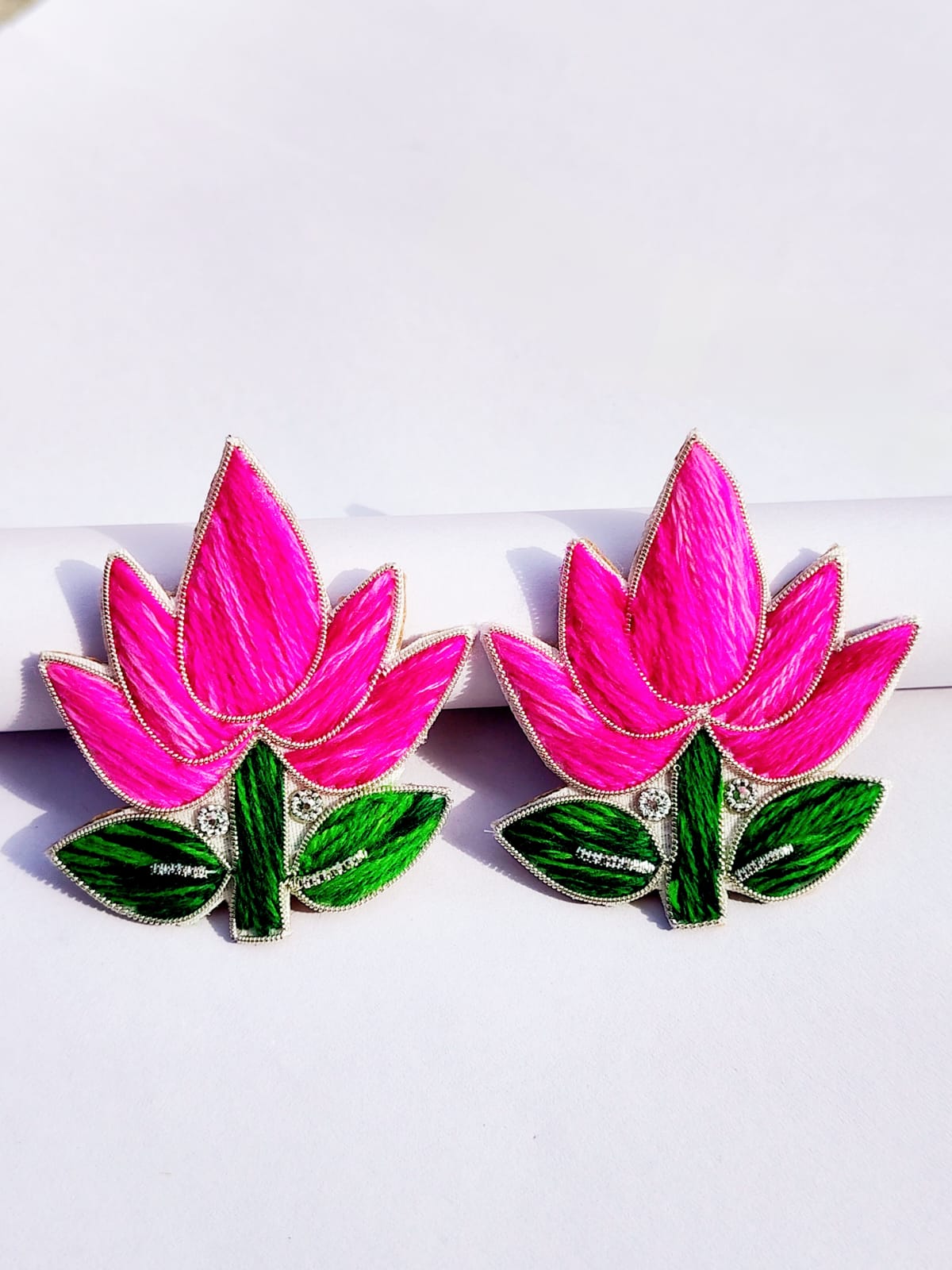 Lotus Pink Earrings