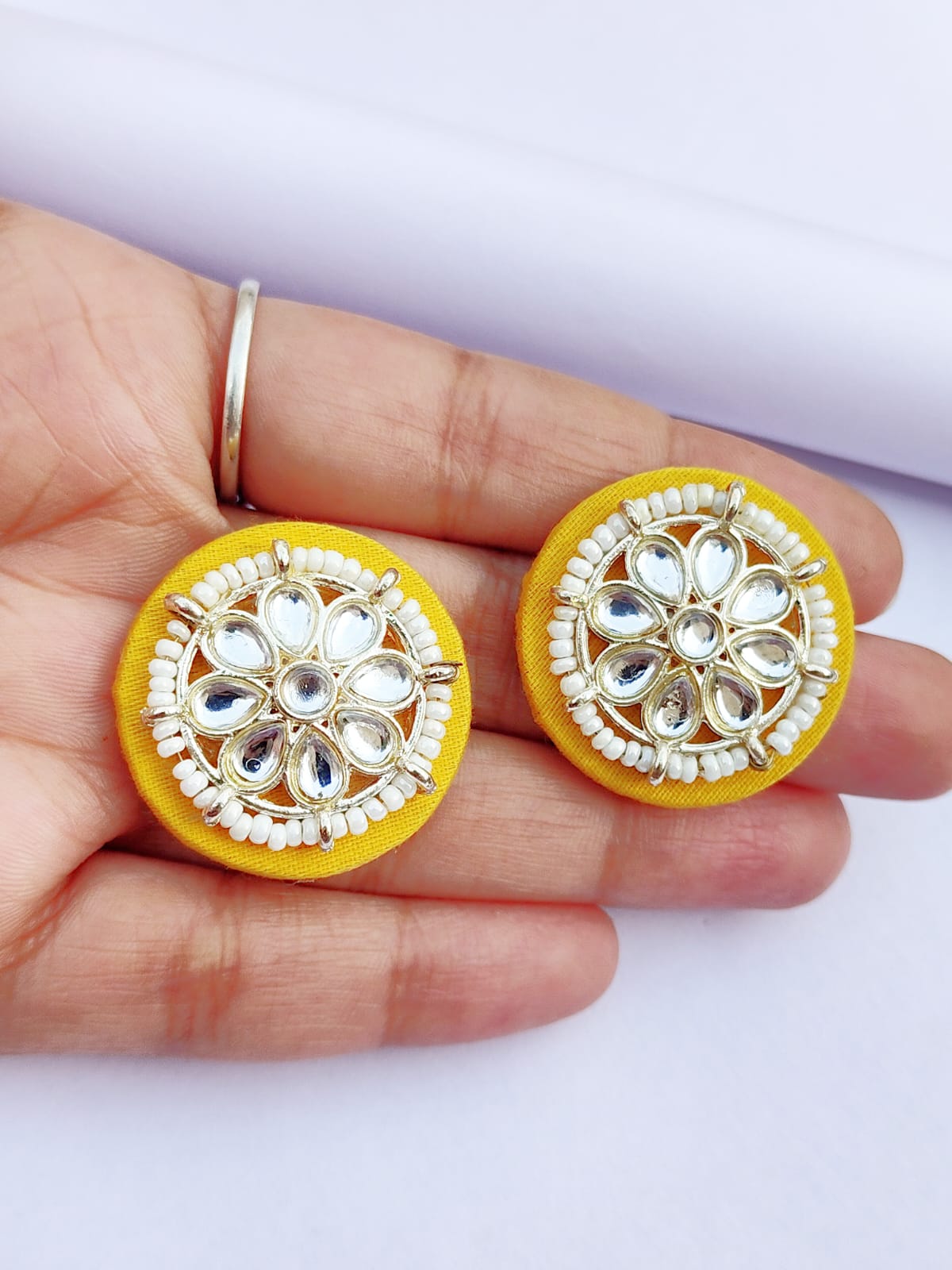 Gauri Royal Yellow Earrings