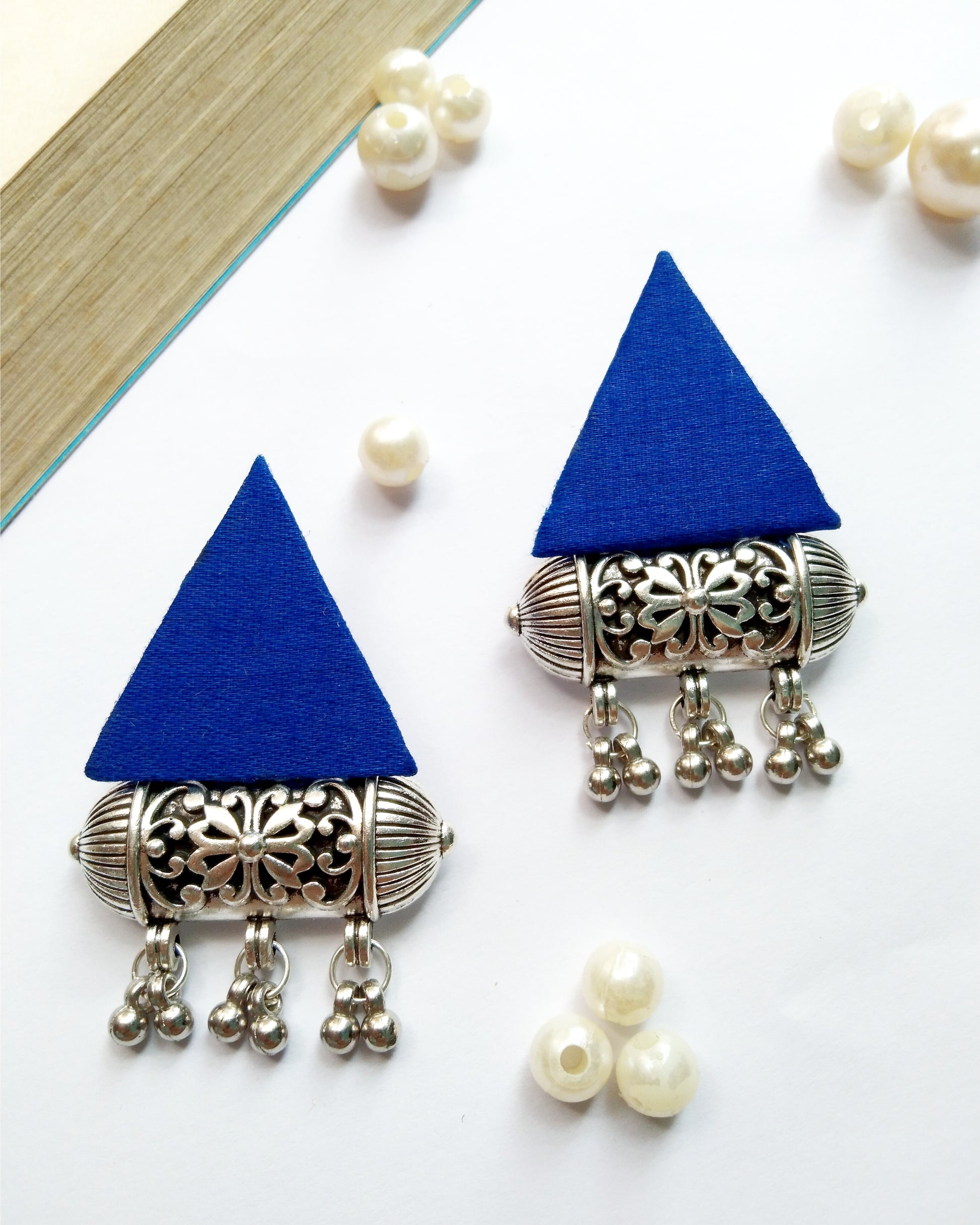 Trisha Blue Handmade Earrings