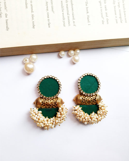 Shivanya Green Earrings