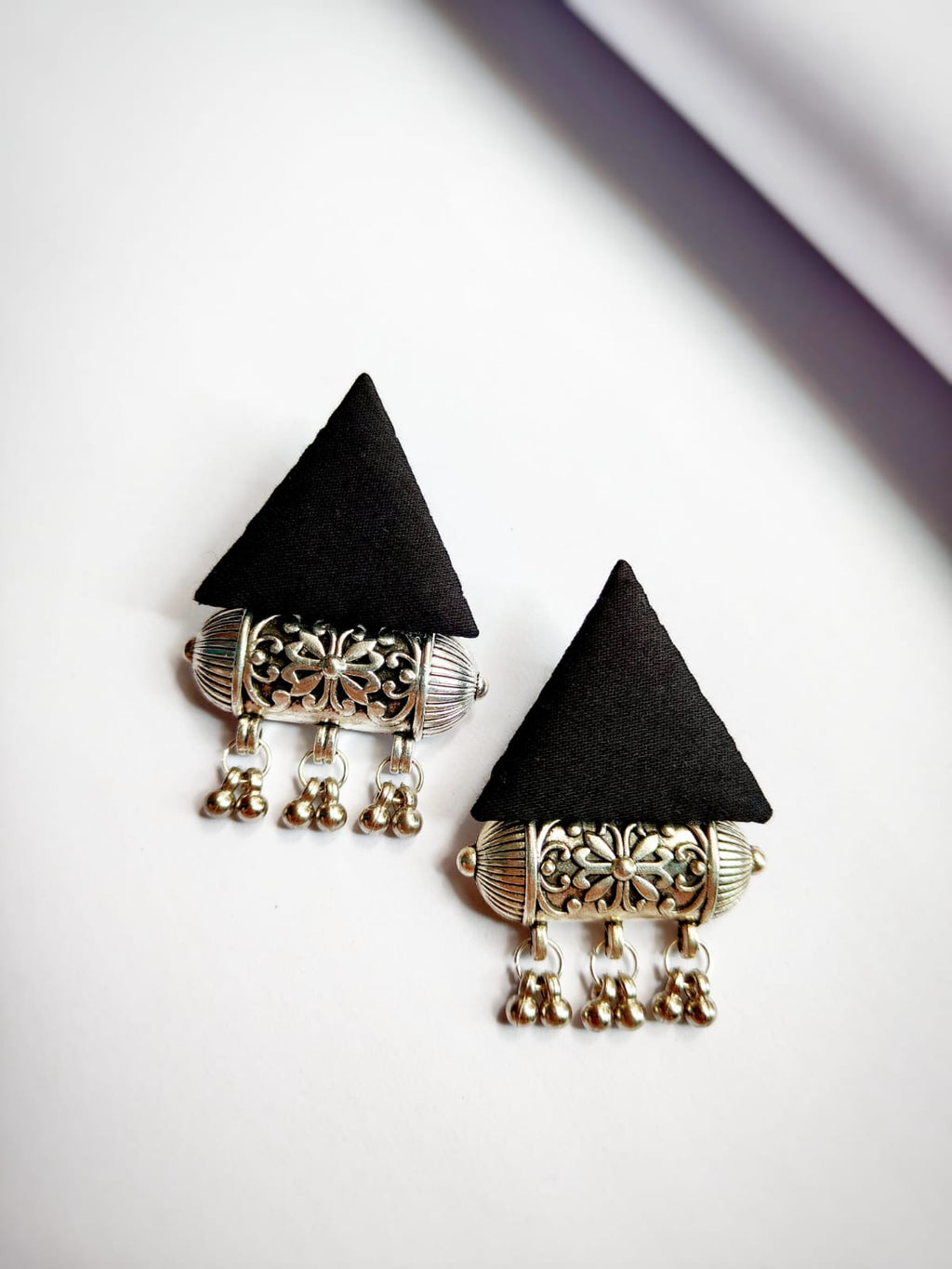 Trisha Black Handmade Earrings