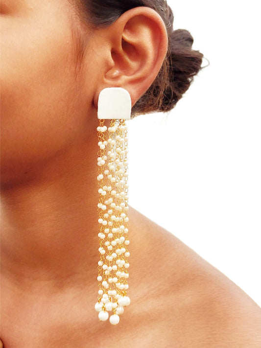 Gehna Off-white Earrings