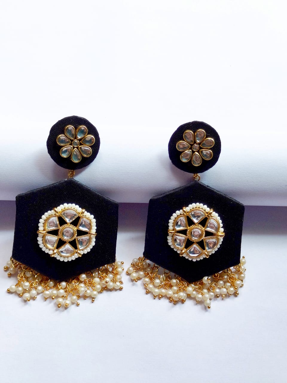 Sona Black Handmade Earrings