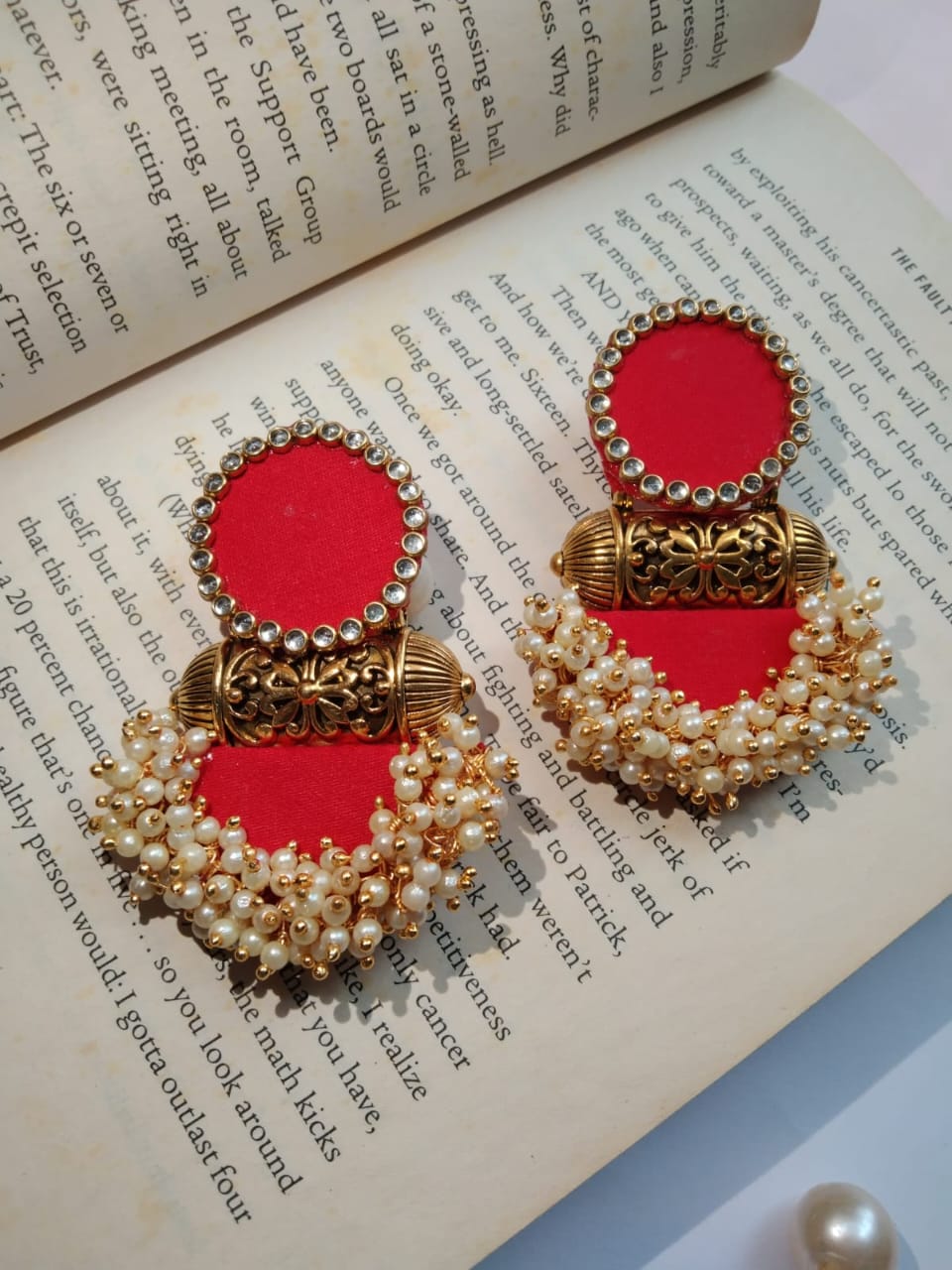 Shivanya Red Earrings